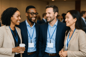 ai generated image of networking professionals