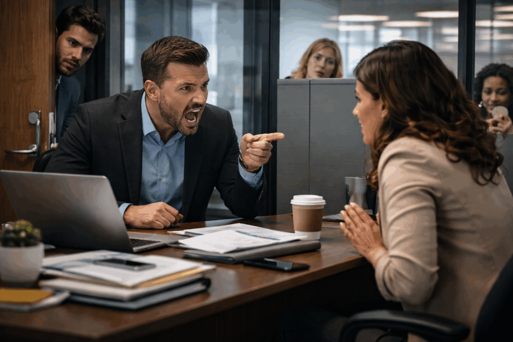 Angry Boss In A Meeting
